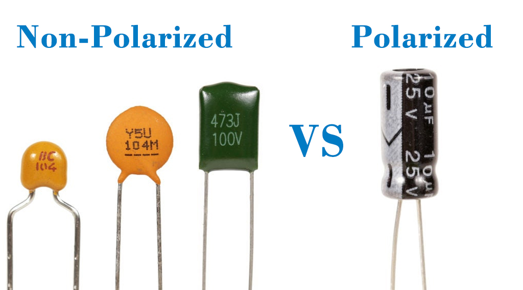 There are three different non-polar electrolytic capacitors on the left in the picture, and one polarized electrolytic capacitor on the right, with VS in the middle, implying that they will conduct all-round comparison and PK